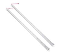 BESTYASH 2pcs Aluminium Rigid LED Strip Bar Light Dc Warm White Smd Leds Decorative Lighting for Home Car Van Interior and Event Use