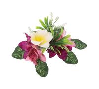 BESTYASH 2pcs Ancient Chinese Style Flower Hair Clips with Realistic Plumeria Design Lightweight Hairpins for Hanfu Wedding Beach Vacation and Cultural Celebrations