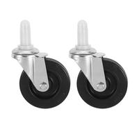 BESTYASH 2pcs Ball Bearing Swivel Caster Wheels for Commercial Cleaning Cart, 20kg Load Capacity, 0.6' Stem Diameter Replacement Wheels for Mop Buckets, Shopping Trolleys and Furniture