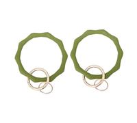 BESTYASH 2pcs Bamboo Joint Silicone Bracelet Keychain Olive Green Wristlet Key for Backpacks House and Car Keys Fun Party Accessories for