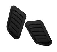 BESTYASH 2pcs Car Engine Hood Vent Covers Abs Material, Black Auto Intake Hood Vents, Modern Stylish Design, Not Easy to Deform or Break, Suitable for Vehicle Exterior Decoration