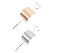 BESTYASH 2pcs Chic Geometric Hairpin Hair Stick Hair Cuff Bun Cage for Women Girls Decor