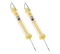 BESTYASH 2pcs Dual Scale Newton Force Spring Scales Calibration Science Experiment Tools Capacity Sturdy Design for Physics Demonstrations and Lab Use Random Color
