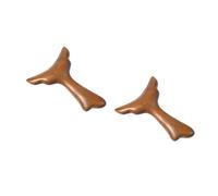 BESTYASH 2pcs Elegant Mermaid Tail Gua Sha Board Wooden Facial Massager Body Massage Tool Gua Sha for Face Spa Therapy