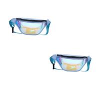 BESTYASH 2pcs Fashion Waist Bag Stylish Fanny Pack for Women Outdoor Waist Pouch Crossbody Bag Phone Wallet Keys Id Sunglasses Tickets Sunscreen