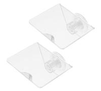 BESTYASH 2pcs Floating Aquarium Plant Shelf with Acrylic Suction Cups Small Fish Tank Ledge for Coral and Aquatic Plants Removable Holder Eliminates Substrate Accumulation, No Glue Required
