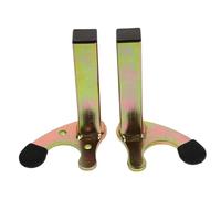 BESTYASH 2pcs Galvanized Iron Motorcycle Rear Wheel Stand U Shaped Supporter Stable Lift for Motorbikes and Scooters Compact Portable Heavy Duty Paddock Jack Compatible with Front and Rear