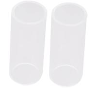 BESTYASH 2pcs Guitar Finger Cots Glass Bottleneck for Slide Playing Standard for Acoustic Guitar Per Pack for Blues Accessories Gifts for Men