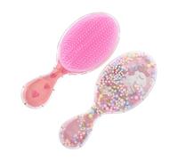BESTYASH 2Pcs Hair Brush for Soft Detangler Comb with Ergonomic Handle Adorable Flamingo Design Gentle Massage Cushion for Wet Dry Hair