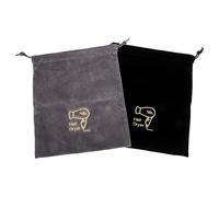 BESTYASH 2pcs Hair Dryer Drawstring Bags Durable Organizing Pouches for Travel Home Use Multifunctional Storage for Hair Tools Jewelry and Capacity Design