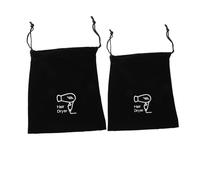 BESTYASH 2pcs Hair Dryer Storage Bag Drawstring Pouch for Travel Hair Tools Organizer Velvet Protects and Blower
