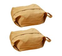 BESTYASH 2pcs Handheld Travel Cosmetic Bags Portable Lightweight Multi-Function Sock and Underwear Organizer with Zipper for Business Trips Family Vacations