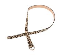 BESTYASH 2pcs Ladies Leopard Pu Leather Belt for Women Fashionable Waist Belt Round Buckle Stylish Accessory for Jeans and Pants Design for Wear for Birthdays and Special Occasions
