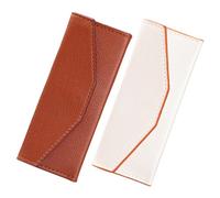 BESTYASH 2pcs Lash Tweezer Holder Case Storage Bag for Extensions Portable Pu Leather Eyelash Tool Organizer