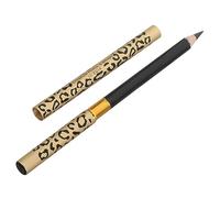 BESTYASH 2pcs Leopard Eyebrow Pencil with Brush Dual Ended Design for Natural Makeup Easy to Use for Professional and Personal Applications Black Color