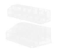 BESTYASH 2pcs Lipstick Rack Desk Lipstick Stand Storage Makeup Collection Organizer