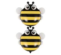 BESTYASH 2pcs Magnetic Marker Holder Bee Shaped Dry Erase Pen Organizer for Office School Home Use