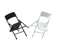 BESTYASH 2pcs Miniature Folding Chairs: Dollhouse Furniture Mini Foldable Chair - Decorative Miniature Furniture Model For Kids Playroom 5.8"x3.6"x3.3"