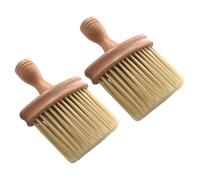 BESTYASH 2pcs Musical Instrument Cleaning Brushes Wood Nylon Sturdy Soft Bristles Khaki Color Well-maintained Dust Removal Tool for Piano and Guitar Care