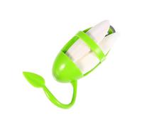 BESTYASH 2pcs Pet Cuttlefish Bone Bird Chew with Green Plastic Rack Hanger for Maintaining Agility and Pet Growth Support Suitable for Hamsters and Rabbits