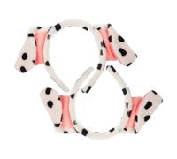 BESTYASH 2pcs Plush Dog Ear Headband Cute Animal Hair Hoop for Face Washing and Spa Kawaii Headband for Parties and Cosplay Adorable Halloween Costume Accessory