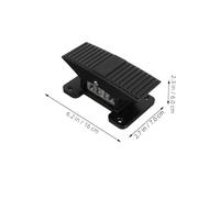BESTYASH 2pcs Pneumatic Foot Valve Foot Air Pedal Switch Pedal Air Pneumatic Operated Switch Valve Operated Value Black Zinc Alloy