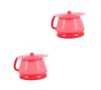 BESTYASH 2pcs Portable Boys and Girls Toilet Chamber Pot Plastic Urine Bucket Lid for Toddlers Travel Potty Handle for Home and Outdoor Use Potty Training Tool for Boys and Girls