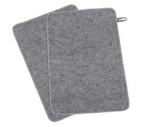 BESTYASH 2pcs Portable Felt Sauna Seat Cushion Absorbent Mat for Steam Room and Bath Use Lightweight Insulation Pad for Comfortable Relaxation and Efficient Moisture Absorption Grey