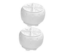 BESTYASH 2pcs Portable Mini Washing Machine USB Power Supply Washer for Rvs Travel Intelligent Control Deep Cleans Delicate Fabrics Compact Design for Home Camping Use