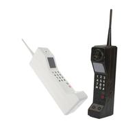 BESTYASH 2pcs Retro Brick Cell Phone Vintage Telephone Ornament Old Fashioned Dummy Phone Mobile Statue for Living Aesthetic Decor Photography Props