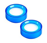 BESTYASH 2pcs Round Desktop Sponge Finger Wet Moistener Plastic Easy to Clean Finger Moistening Tool for Counting Money at Home and Financial Institutions for Bank Tellers and Cashiers