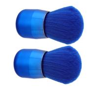 BESTYASH 2pcs Royal Blusher Brush for Cheeks Portable Face Powder Brush Soft Synthetic Fiber Travel Makeup Tools for Girls
