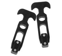 BESTYASH 2pcs Rubber Heavy Duty Elastic Vibration-reducing Latches with T-Handle for Car Hood, Toolboxes, and Construction Machinery Covers, Easy to Install