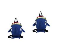 BESTYASH 2pcs Shark Backpack for Boys and Girls Boy Girl Backpack Safety Harness Leash Playful Preschool Carry Bag for Lunch Boxes and Everyday Use