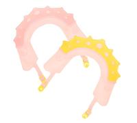 BESTYASH 2pcs Shower Cap with Splashproof Design, Silicone Shower Visor Protecting Eyes and Ears, Soft Pp and Tpe Material, Suitable for Bath Time Use