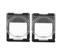 BESTYASH 2pcs Square Button Switch Cover with Spring Loaded Design Self Adhesive Power Button Protective Cap for Emergency Stop Dustproof Safety Guards Against Electric Shock Industrial and