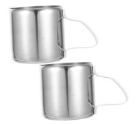 BESTYASH 2pcs Stainless Steel Milk Frothing Pitcher Jug for Cappuccino Latte Art Cute for Frothing Milk and Serving Sauces Easy to Clean and Maintain