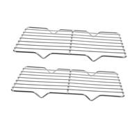 BESTYASH 2pcs Stainless Steel Wire Cooking Racks Cooling Racks for Baking and BBQ Grilling with Feet for Oven and Outdoor Use