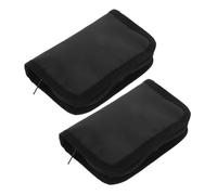 BESTYASH 2pcs Storage Case Insulated Medicine Organizer for Travel Medical Supply Kit with Pocket for Diabetes Testing Supplies