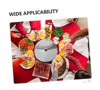 BESTYASH 2pcs Thickened Stainless Steel Induction Cooker Adapter Plates with Heat Diffuser Rings for Hot Pot Table Cover Multi Cooktop Stove Protection