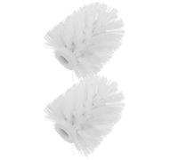 BESTYASH 2pcs Toilet Brush Replacement Heads Plastic Bristle Bathroom Brush Refills for Wc Cleaning Tools Suitable for Washroom and Household Use