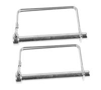 BESTYASH 2pcs Trailer Safety Coupler Pins Thick Long Shaft Locking Pins for Rvs Boats Secure Hitch Lock Accessories Easy Installation
