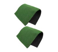 BESTYASH 2PCS Turtle Basking Ramp with Soft Artificial Grass Plastic Floating Platform for Reptile Resting Secure Non Slip Terrace Mat Suitable for Turtles Lizards Snakes and Aquatic Pets