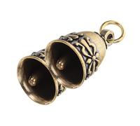BESTYASH 2pcs Vintage Brass Bowknot Bells Small Craft Charms for DIY Wind Chimes Door Decor Wedding Christmas Ornament Accessories