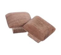 BESTYASH 2pcs Walnut Square Wooden Cabinet Knobs and Handles with Screws | Minimalist Wood Hardware, Single-hole Fit for Drawer and Cabinet Use, Easy Installation, One-piece Design