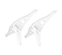 BESTYASH 2pcs White Xmas Tree Bracket Sturdy Artificial Christmas Tree Stand Base Support Stable Pole Holder for Secure Holiday Decoration