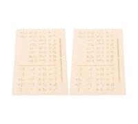 BESTYASH 2pcs Wooden Braille Alphabet Board Raised Dots Montessori Educational Tool Lightweight Portable Braille Assistant for Learning Alphabet and Numbers