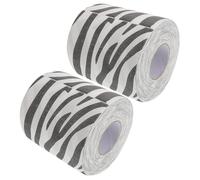 BESTYASH 2Pcs Zebra Print Toilet Paper Unique Bathroom Tissue with Texture Design for Bathroom Decor Easy Storage for Home Use