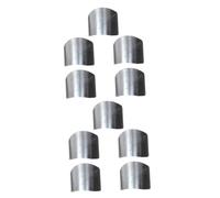 BESTYASH 2sets Finger Protectors for Cutting Vegetables Stainless Steel Finger Care Cutting Protection Sturdy and Comfortable for Kitchen Workers Cooks Housewives 5pcs*2