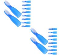 BESTYASH 2sets Mini Toothbrush for Inmates Soft Bristles for Gentle Cleaning Large Handle for for Daily Oral Hygiene Compact Design for Practical Use 10pcs*2